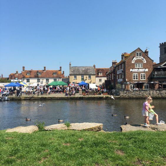 One of four market towns, Wareham has a quay to relax by.