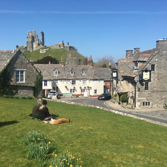 Corfe Castle near our Dorset B&B