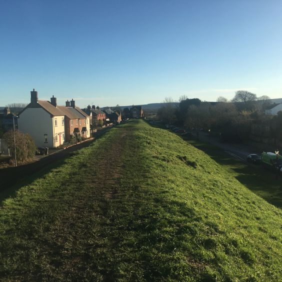 Saxon walls bordering Wareham, one of four market towns close by.